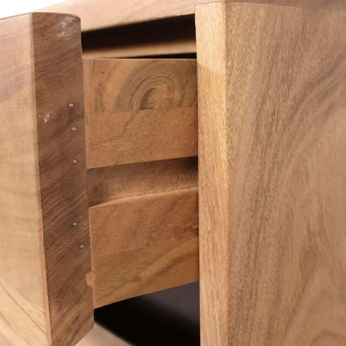 Made in Meubles Buffet en bois d'acacia et métal Mahé