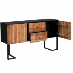 Made in Meubles Buffet en bois d'acacia et métal Pippa