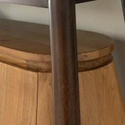 Made in Meubles Buffet en bois d'acacia et marbre Simon