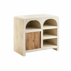 Made in Meubles Buffet en bois d'acacia et bois effet béton Dalva