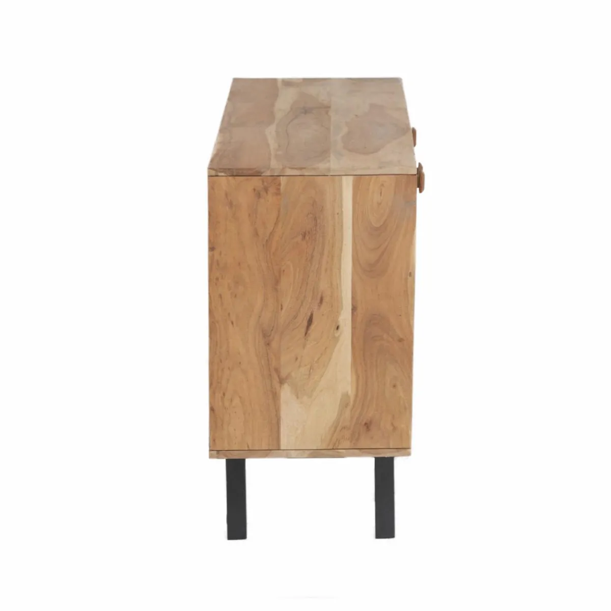 Made in Meubles Buffet en bois d'acacia et pierre Côme
