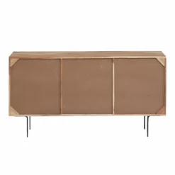 Made in Meubles Buffet en bois d'acacia et pierre Côme