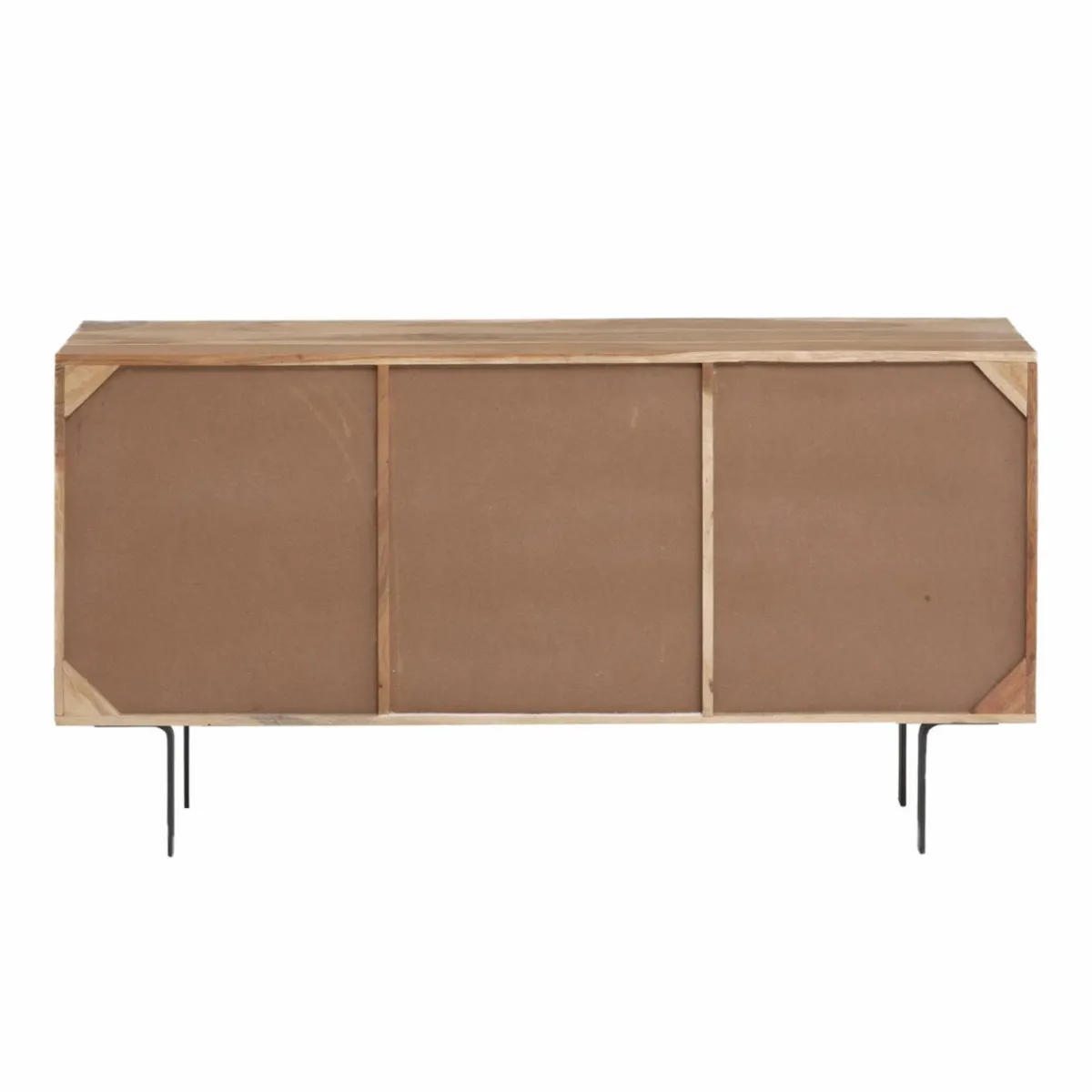 Made in Meubles Buffet en bois d'acacia et pierre Côme
