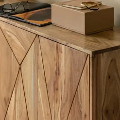 Made in Meubles Buffet en bois d'acacia Ezéa