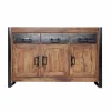 Made in Meubles Buffet en bois d'acacia Havana