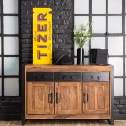 Made in Meubles Buffet en bois d'acacia Havana
