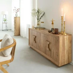 Made in Meubles Buffet en bois d'acacia Lonni