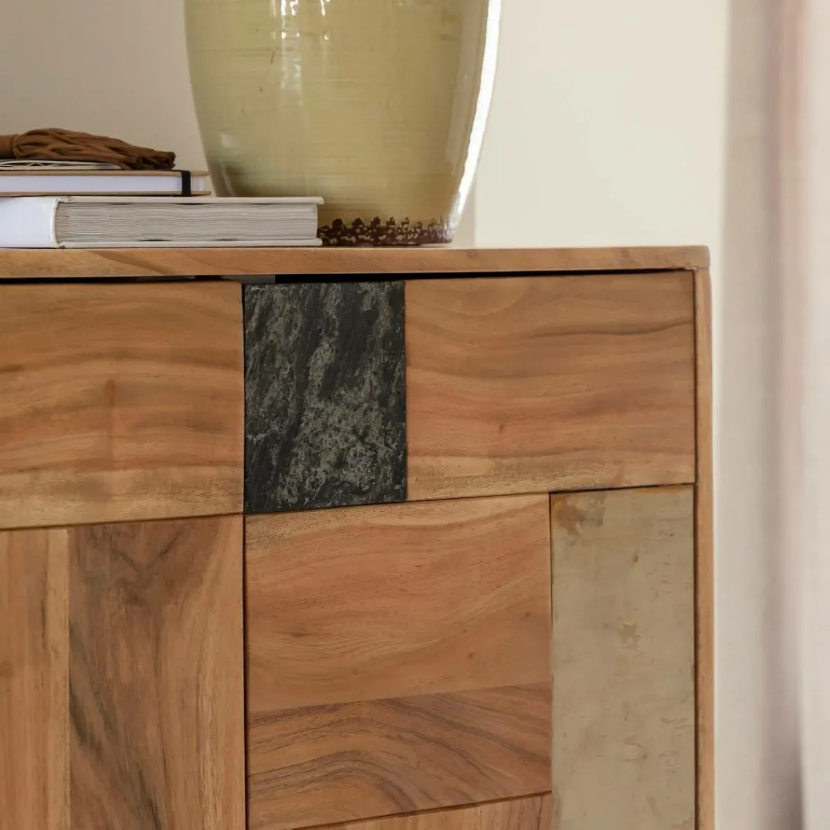 Made in Meubles Buffet en bois d'acacia Renaud