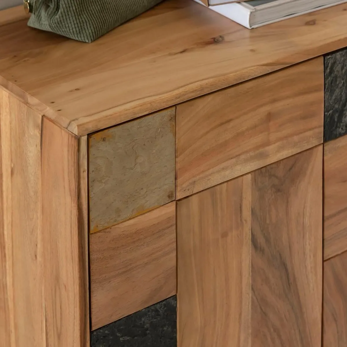 Made in Meubles Buffet en bois d'acacia Renaud