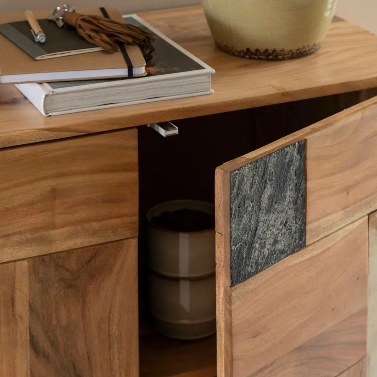 Made in Meubles Buffet en bois d'acacia Renaud