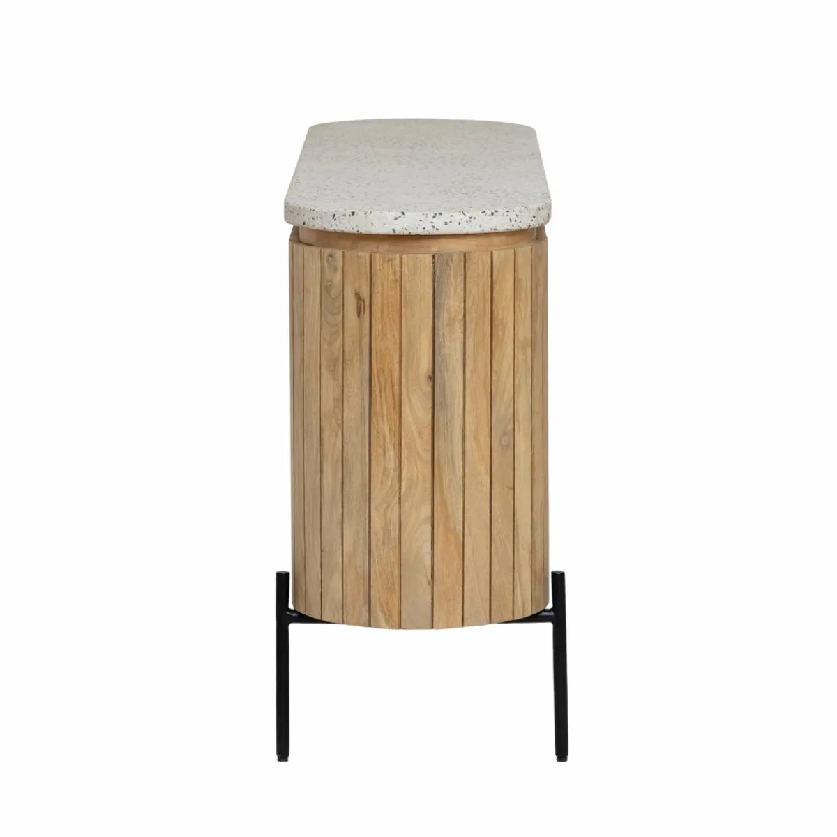 Made in Meubles Buffet en bois de manguier et terrazzo Lou