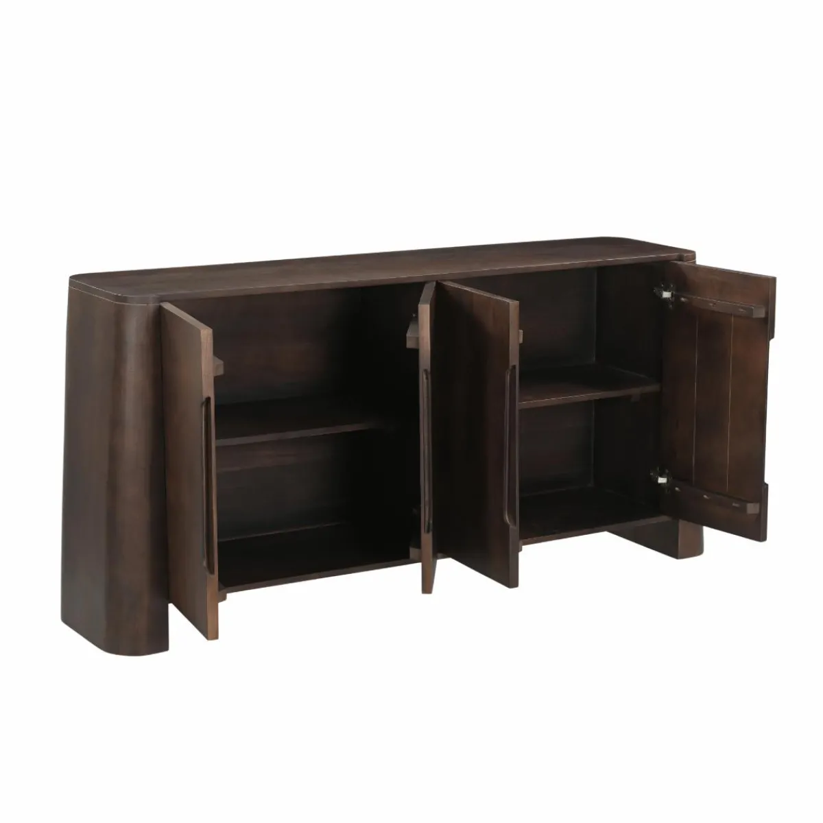 Made in Meubles Buffet en bois de manguier foncé Liriel