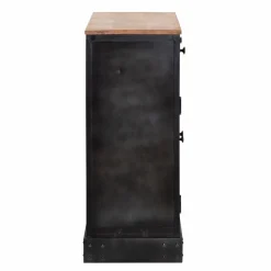 Made in Meubles Buffet en bois de manguier et cannage Ezra