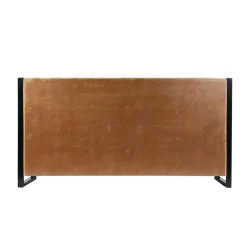 Made in Meubles Buffet en bois de manguier avec porte coulissante New-York