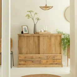 Made in Meubles Buffet en bois de manguier Liora