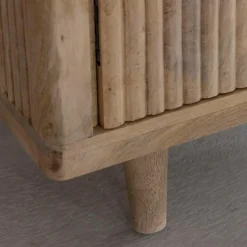 Made in Meubles Buffet en bois de manguier et marbre noir Riley