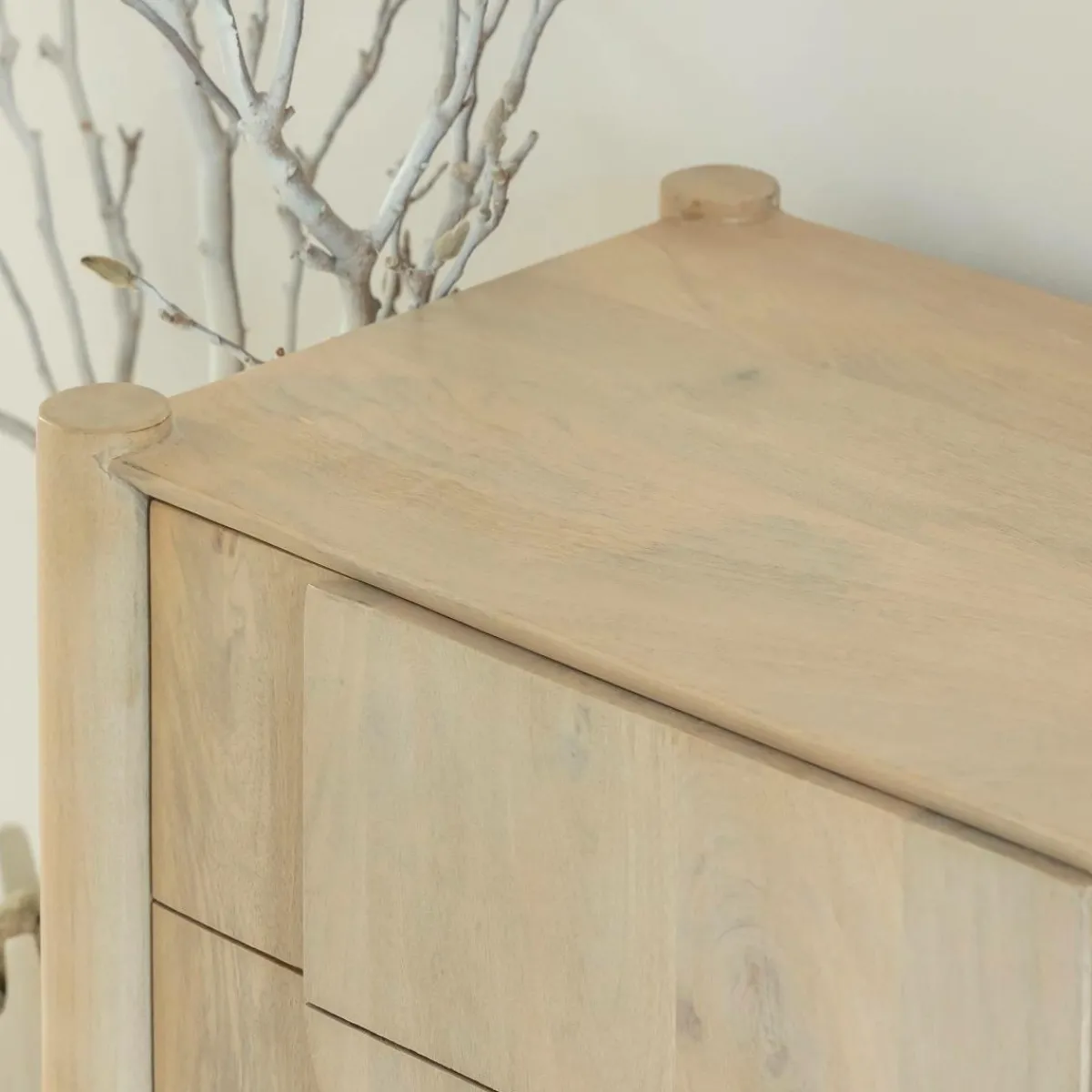 Made in Meubles Buffet en bois de manguier Tysia