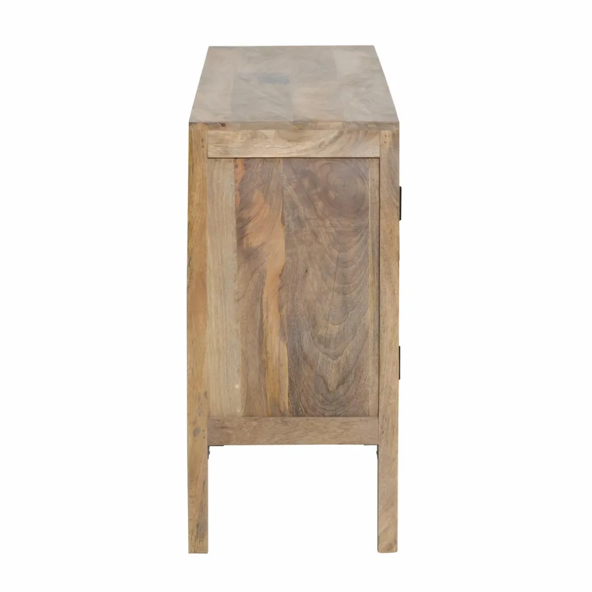 Made in Meubles Buffet en bois de manguier et cannage Julietta
