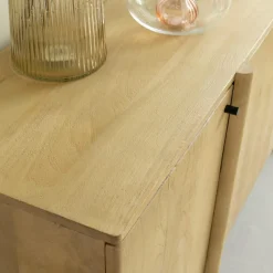 Made in Meubles Buffet en bois de manguier 4 portes Amara