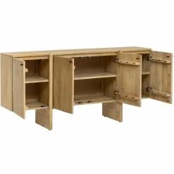 Made in Meubles Buffet en bois de manguier 4 portes Amara
