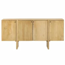 Made in Meubles Buffet en bois de manguier 4 portes Amara