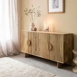 Made in Meubles Buffet en bois de manguier Ewan