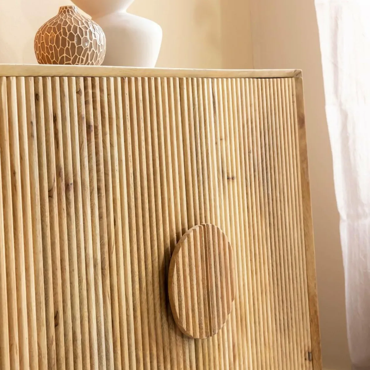 Made in Meubles Buffet en bois de manguier Ewan