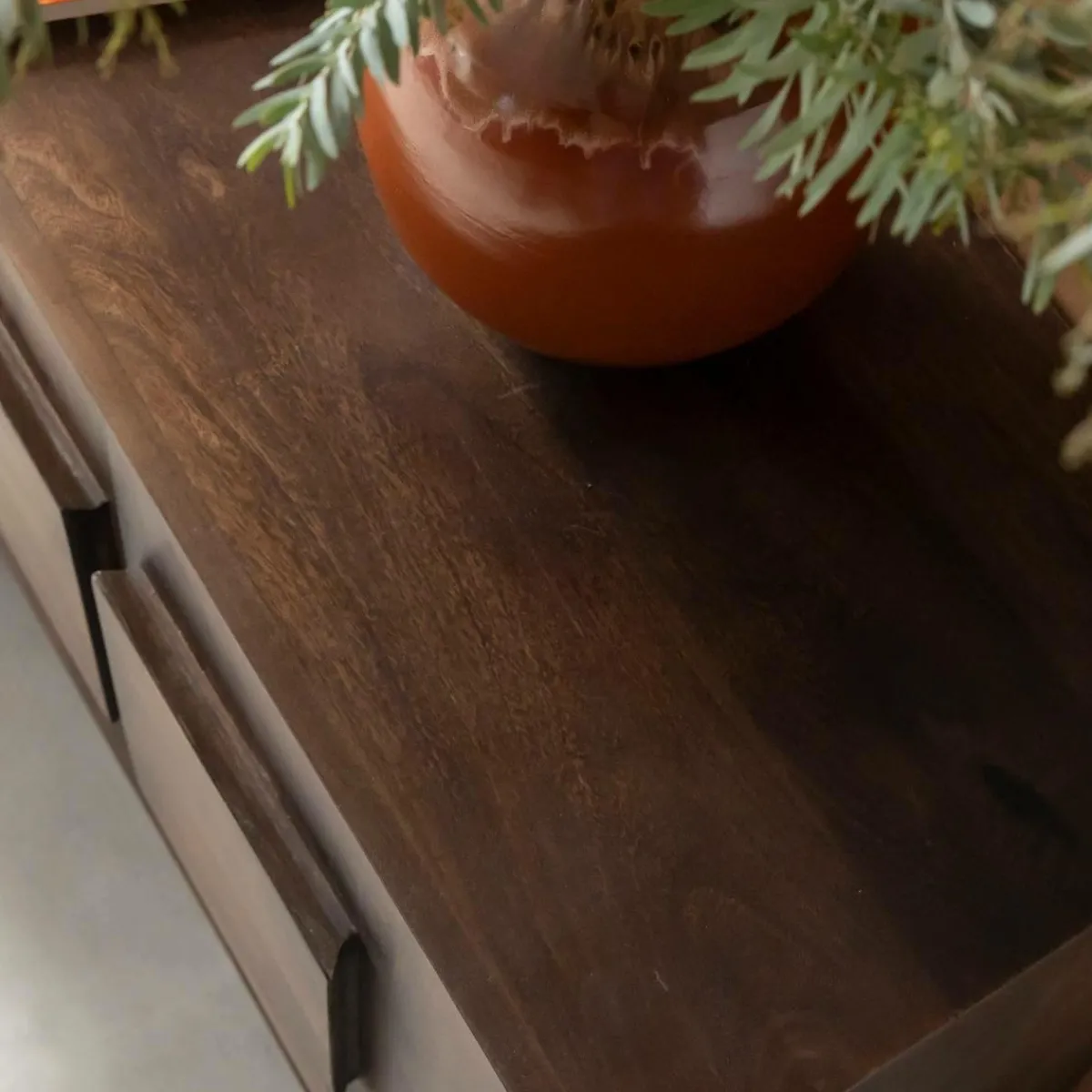 Made in Meubles Buffet en bois de manguier foncé Hestia