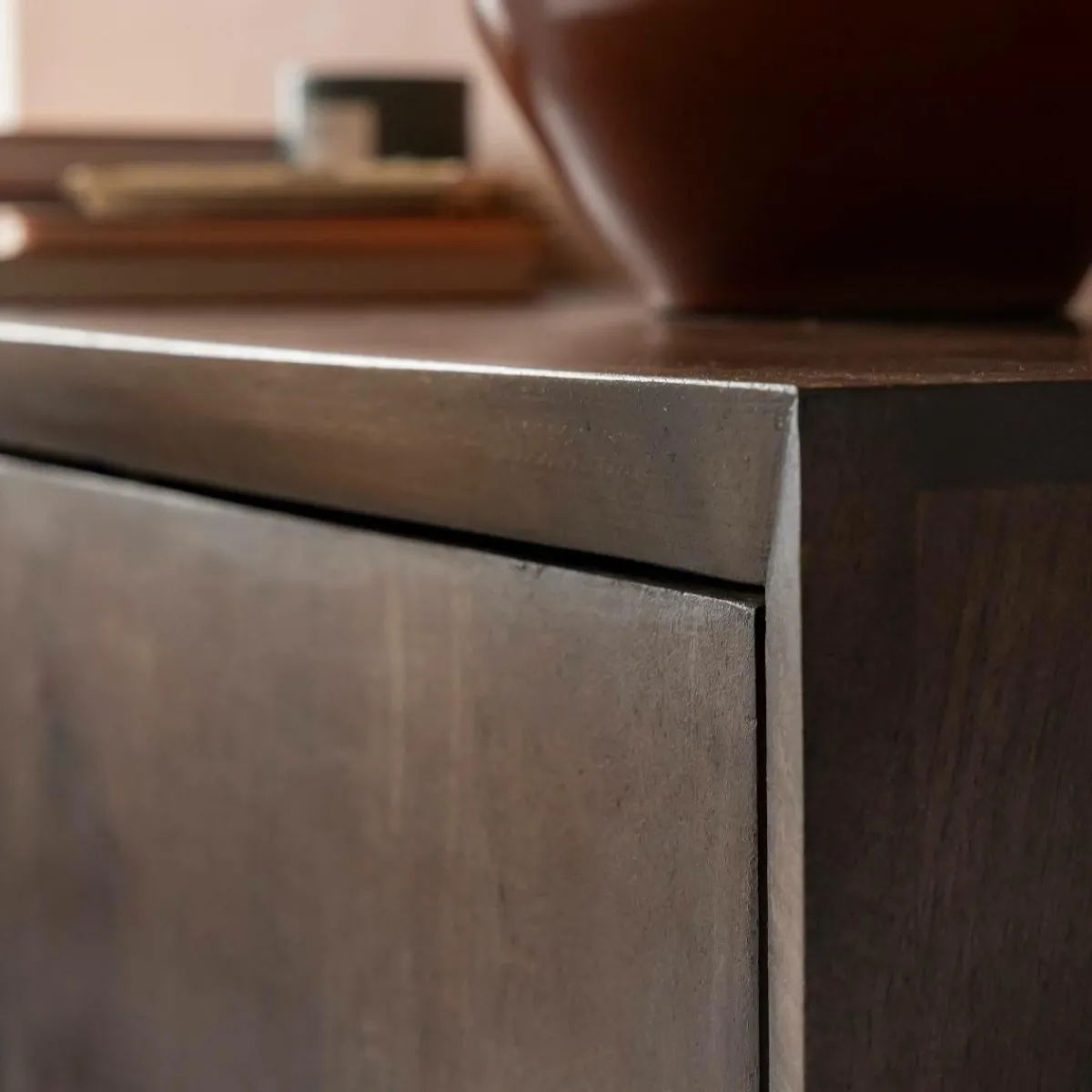 Made in Meubles Buffet en bois de manguier foncé Hestia
