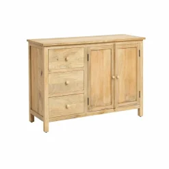 Made in Meubles Buffet en bois de manguier blanchi Ronan