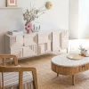 Made in Meubles Buffet en bois de manguier blanchi Tristan