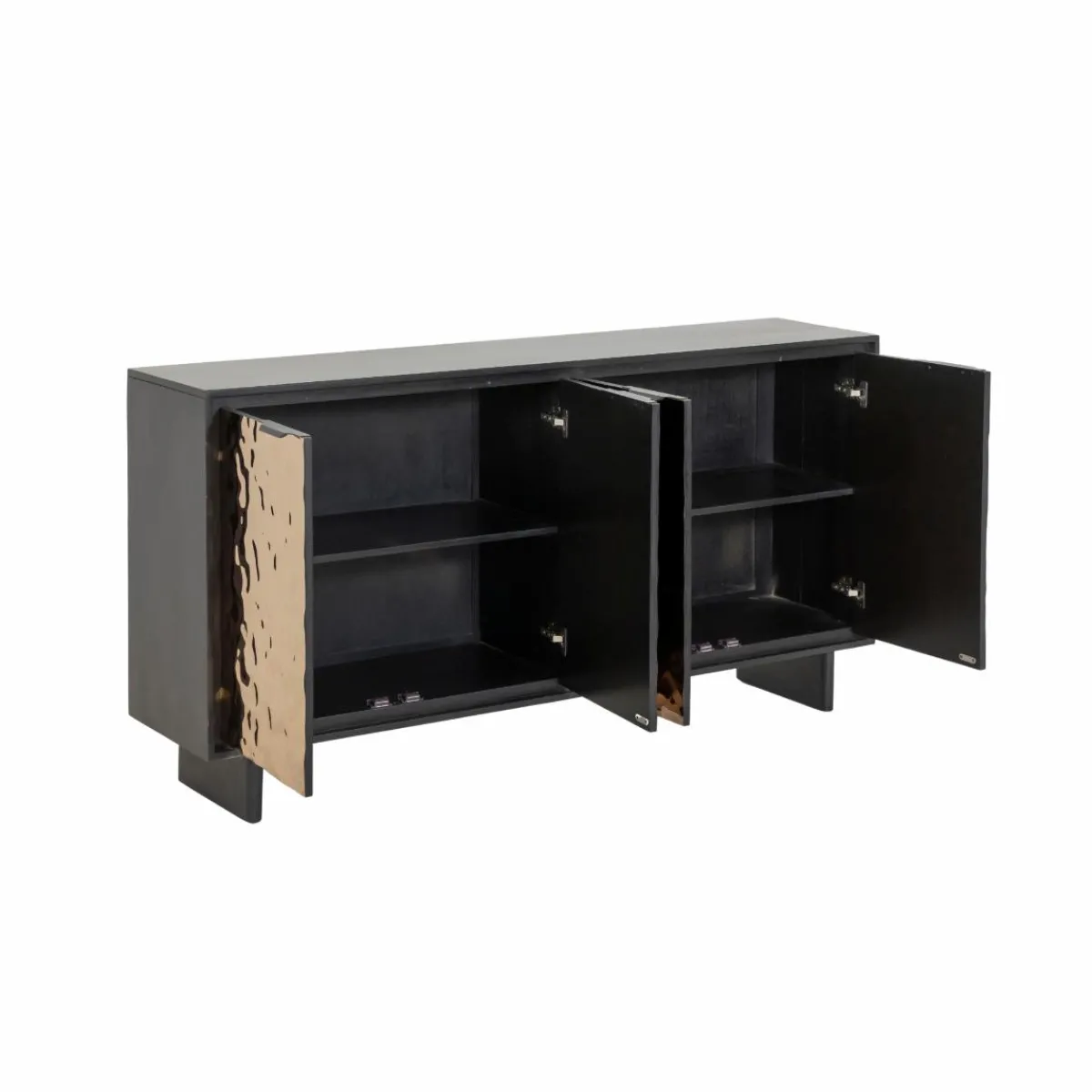 Made in Meubles Buffet en bois de manguier et métal Nebula