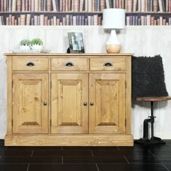 Made in Meubles Buffet en bois de pin Aldric