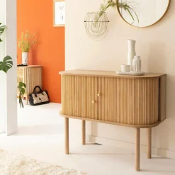 Made in Meubles Buffet en bois de pin clair Colin