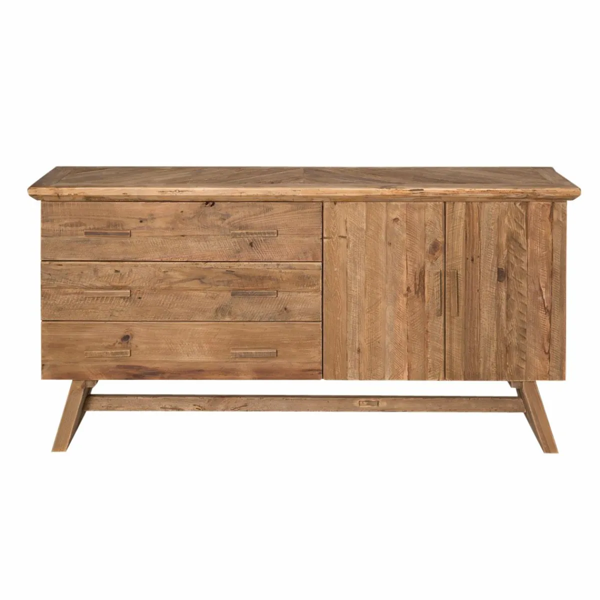 Made in Meubles Buffet en bois recyclé 2 portes Blaise
