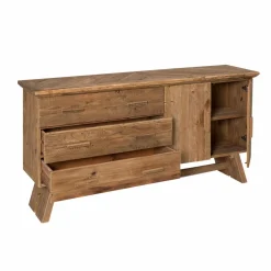 Made in Meubles Buffet en bois recyclé 2 portes Blaise