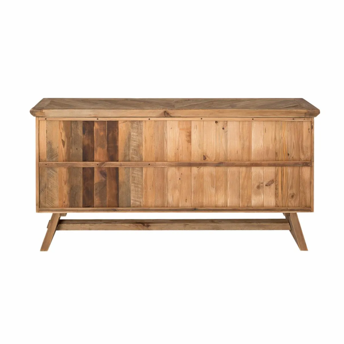 Made in Meubles Buffet en bois recyclé 2 portes Blaise