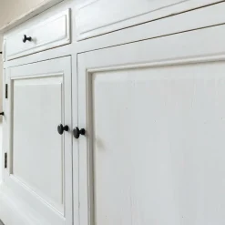 Made in Meubles Buffet en bois recyclé blanchi 180 cm Garance