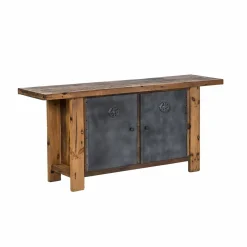 Made in Meubles Buffet en bois recyclé et métal Hector