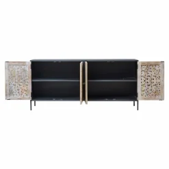 Made in Meubles Buffet enfilade en bois de manguier blanchi Lila