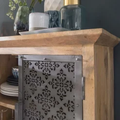 Made in Meubles Buffet enfilade en bois de manguier Sahara