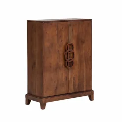 Made in Meubles Buffet haut en bois d'acacia Quilla