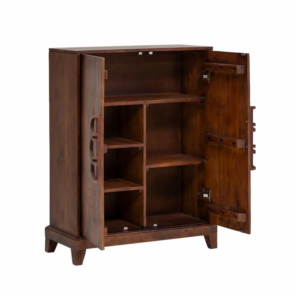 Made in Meubles Buffet haut en bois d'acacia Quilla