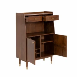 Made in Meubles Buffet haut en bois d'acacia Emiel