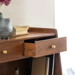Made in Meubles Buffet haut en bois d'acacia Emiel