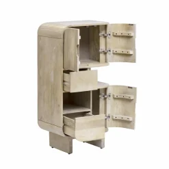Made in Meubles Buffet haut en bois de manguier clair Yoni