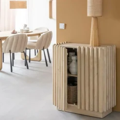 Made in Meubles Buffet haut en bois de manguier Avery