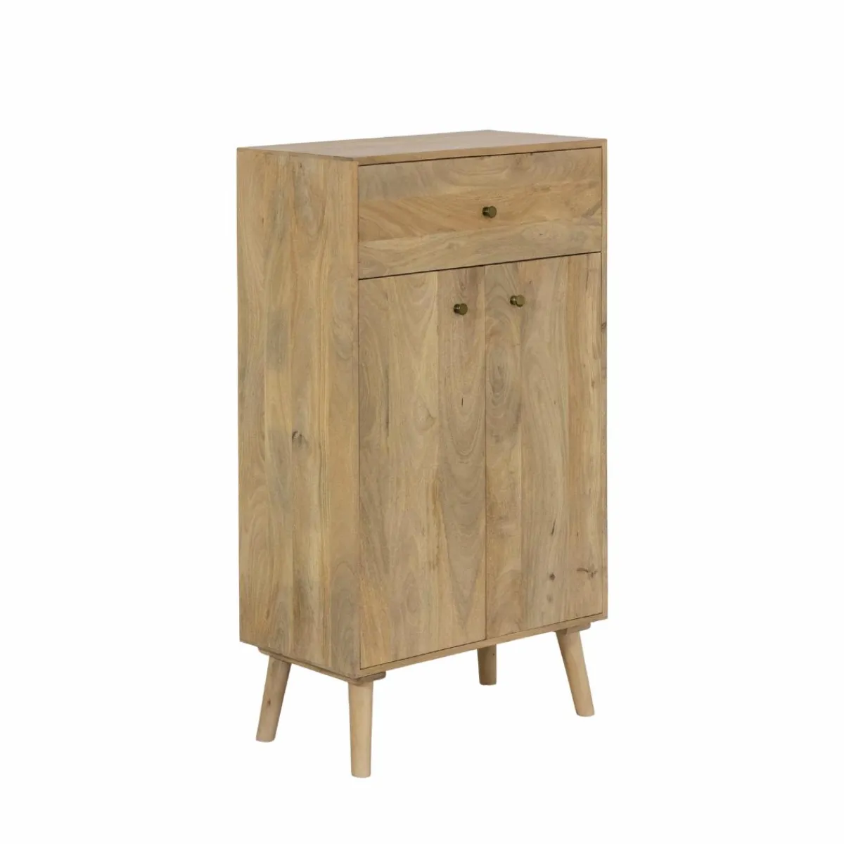 Made in Meubles Buffet haut en bois de manguier Aven