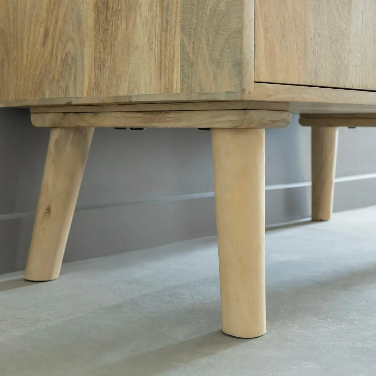 Made in Meubles Buffet haut en bois de manguier Aven