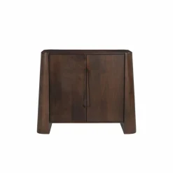 Made in Meubles Buffet haut en bois de manguier foncé Liriel